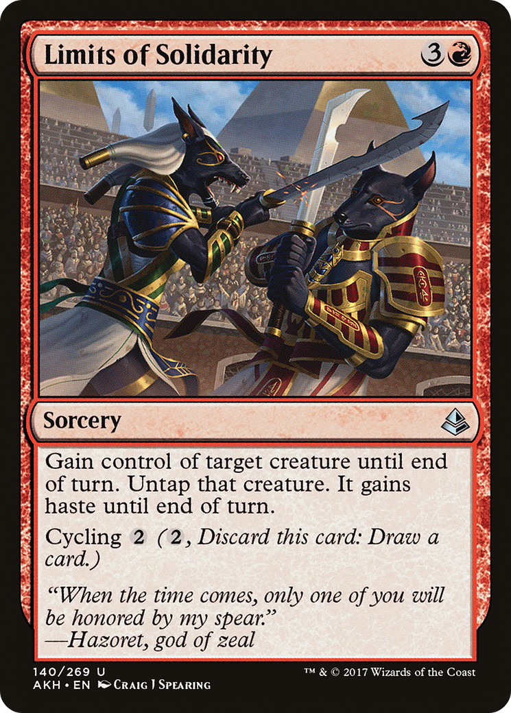 Limits of Solidarity (AKH-140) - Amonkhet Foil