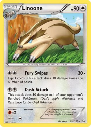Linoone 112 XY Primal Clash - Uncommon