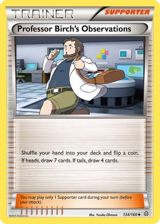 Professor Birch's Observations 134/160 XY Primal Clash - Uncommon