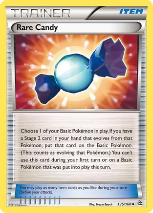 Rare Candy 135/160 - Reverse Holofoil XY Primal Clash - Uncommon