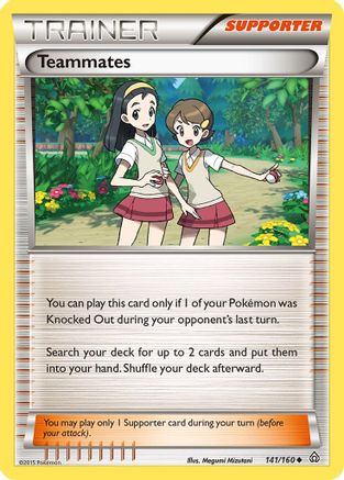 Teammates 141/160 - Reverse Holofoil XY Primal Clash - Uncommon