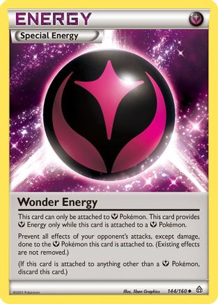 Wonder Energy 144/160 - Reverse Holofoil XY Primal Clash - Uncommon