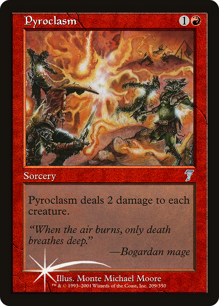 Pyroclasm (7ED-209★) - Seventh Edition Foil