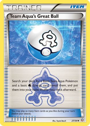 Team Aqua's Great Ball 027/34 Double Crisis - Uncommon