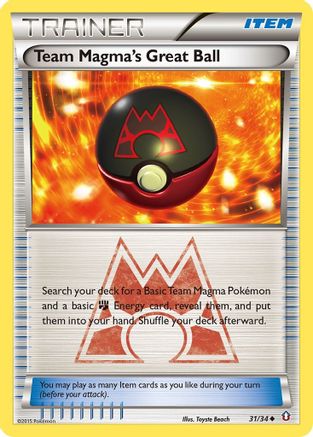 Team Magma's Great Ball 031/34 Double Crisis - Uncommon