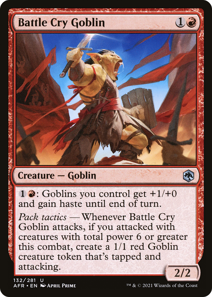 Battle Cry Goblin (AFR-132) - Adventures in the Forgotten Realms Foil