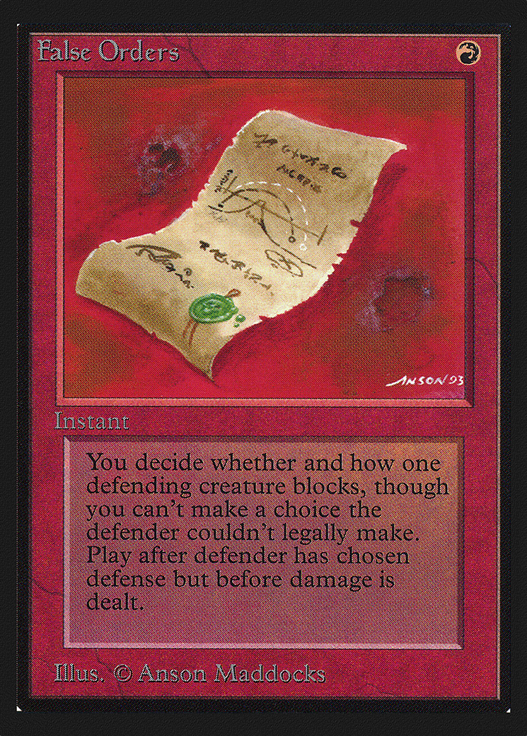 False Orders (IE) (IED-148) - Intl. Collectors' Edition