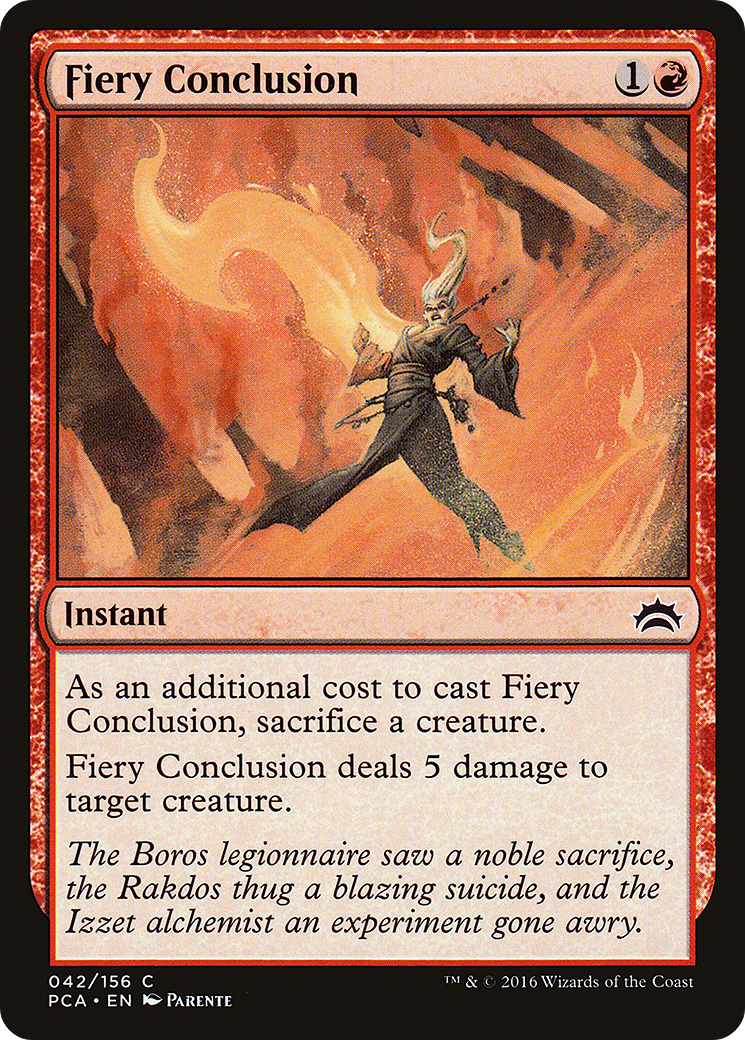 Fiery Conclusion (PCA-042) - Planechase Anthology