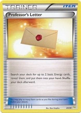 Professor's Letter (Noivern) 024 XY Trainer Kit Sylveon & Noivern - Common