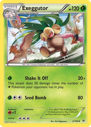 Exeggutor 002/108 - Reverse Holofoil XY Roaring Skies - Uncommon