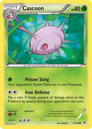 Cascoon 006/108 XY Roaring Skies - Common