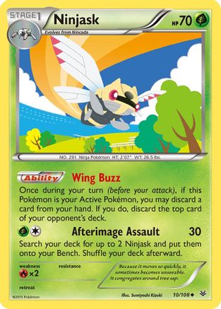 Ninjask 010/108 XY Roaring Skies - Uncommon
