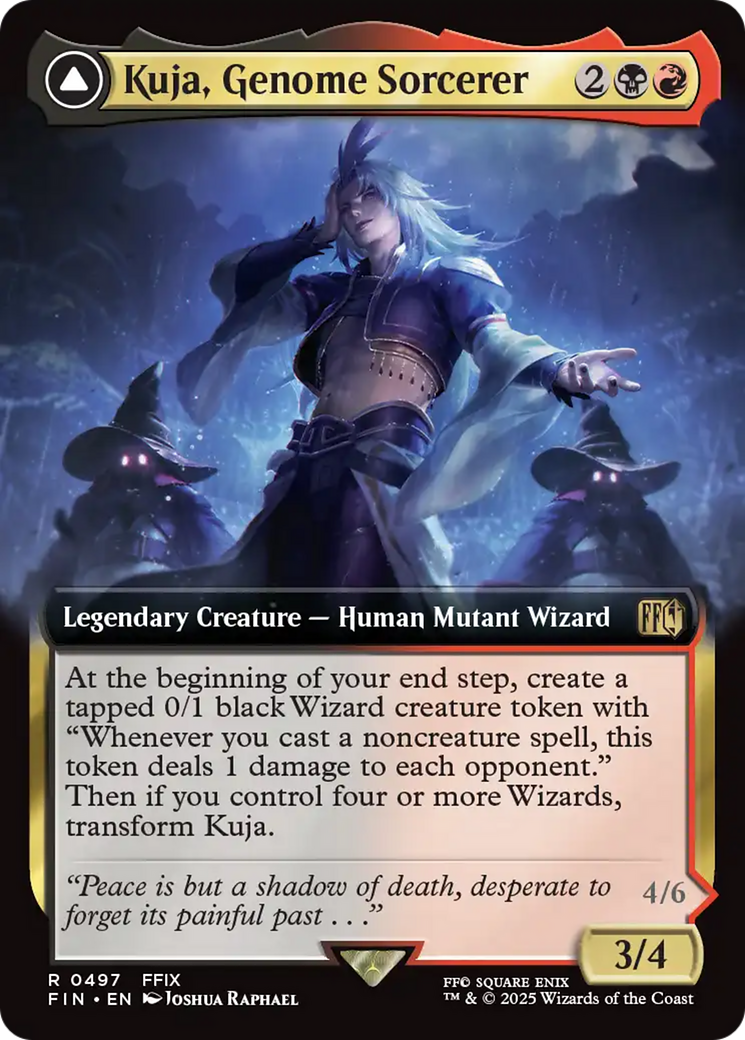 Kuja, Genome Sorcerer // Trance Kuja, Fate Defied (FIN-497) - FINAL FANTASY: (Extended Art) Foil