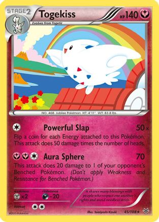 Togekiss (45) 045/108 XY Roaring Skies - Rare