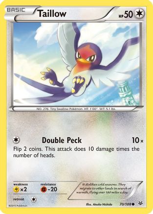 Taillow 070/108 XY Roaring Skies - Common