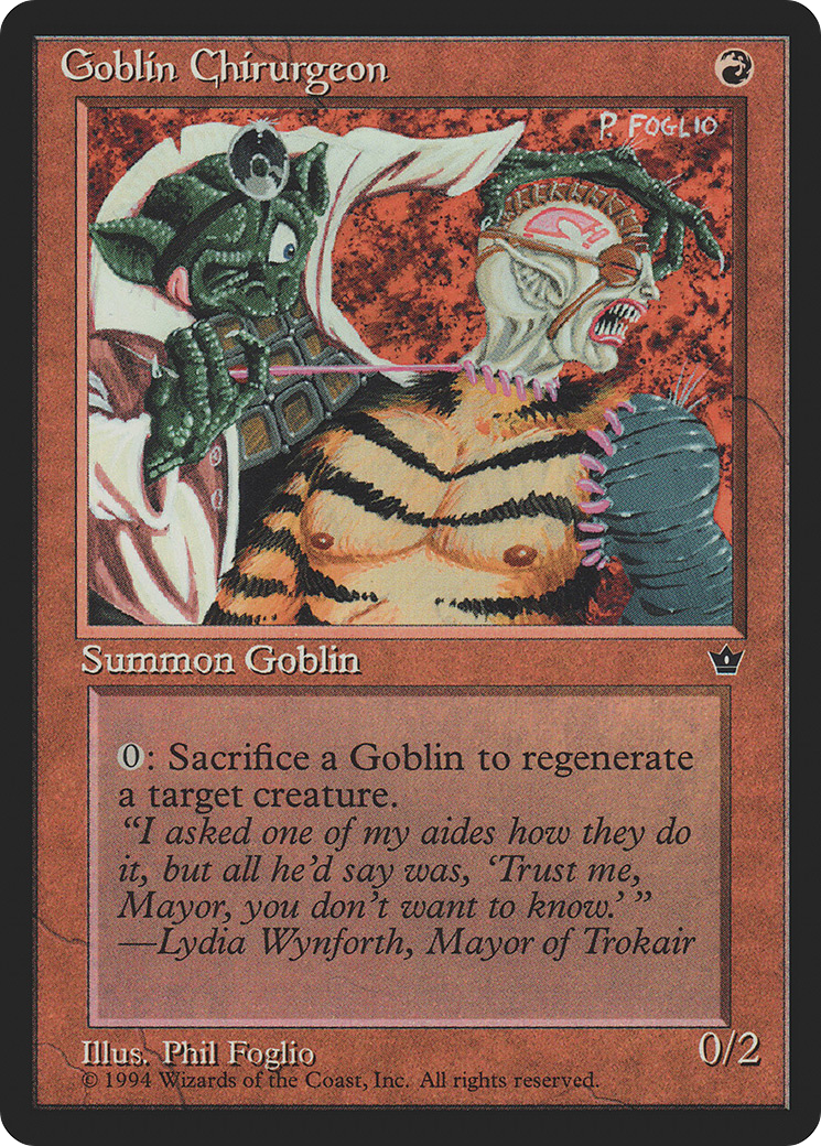 Goblin Chirurgeon (Foglio) (FEM-) - Fallen Empires