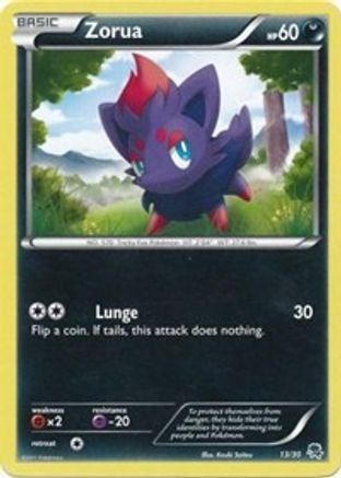 Zorua (#13) 013 BW Trainer Kit Excadrill & Zoroark - Common