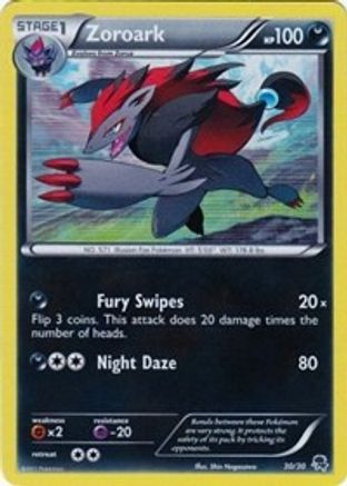Zoroark (#30 Holo) 030 - Holofoil BW Trainer Kit Excadrill & Zoroark - Common