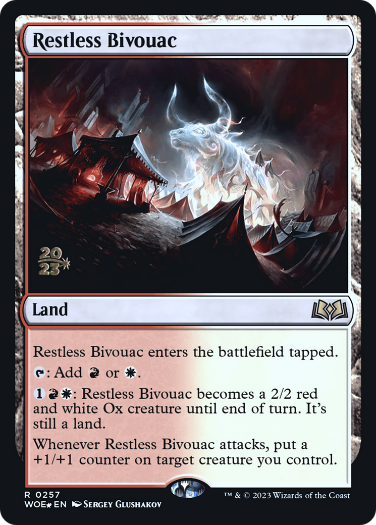 Restless Bivouac (PRE-257S) - Wilds of Eldraine Promos Foil