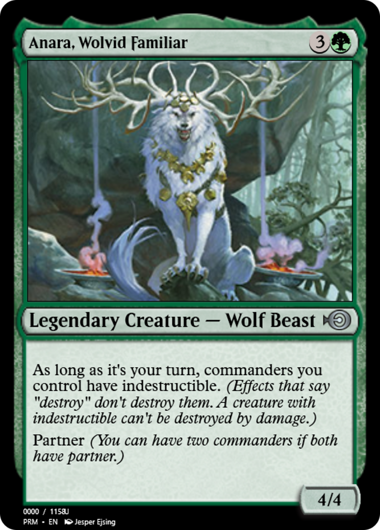 Anara, Wolvid Familiar (PRM-86254) - Magic Online Promos Foil