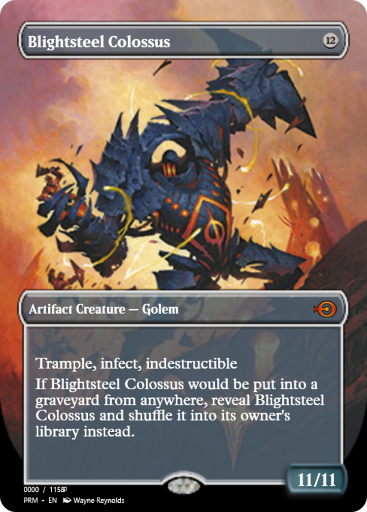 Blightsteel Colossus (PRM-82844) - Magic Online Promos