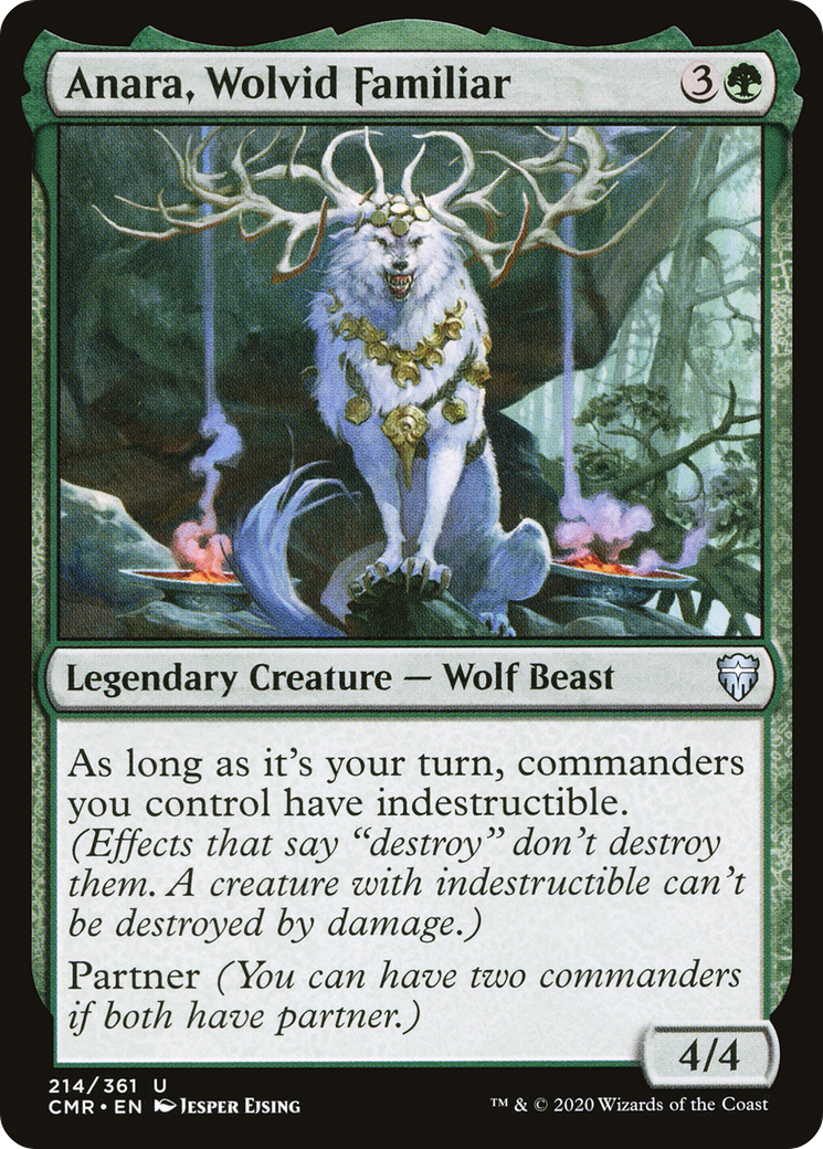 Anara, Wolvid Familiar (CMR-214) - Commander Legends Foil