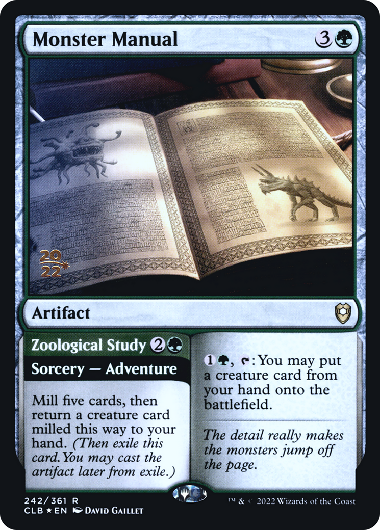 Monster Manual (PRE-242S) - Battle for Baldur's Gate Promos Foil