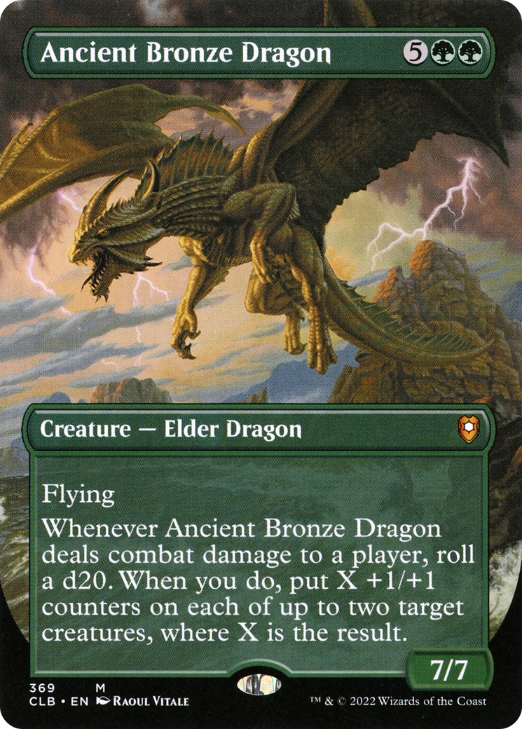 Ancient Bronze Dragon (Borderless) (CLB-369) - Commander Legends: Battle for Baldur's Gate (Borderless)