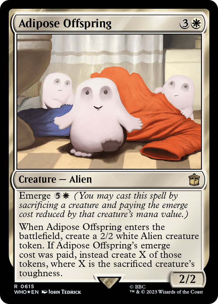 Adipose Offspring (Surge Foil) (WHO-615) - Doctor Who Foil