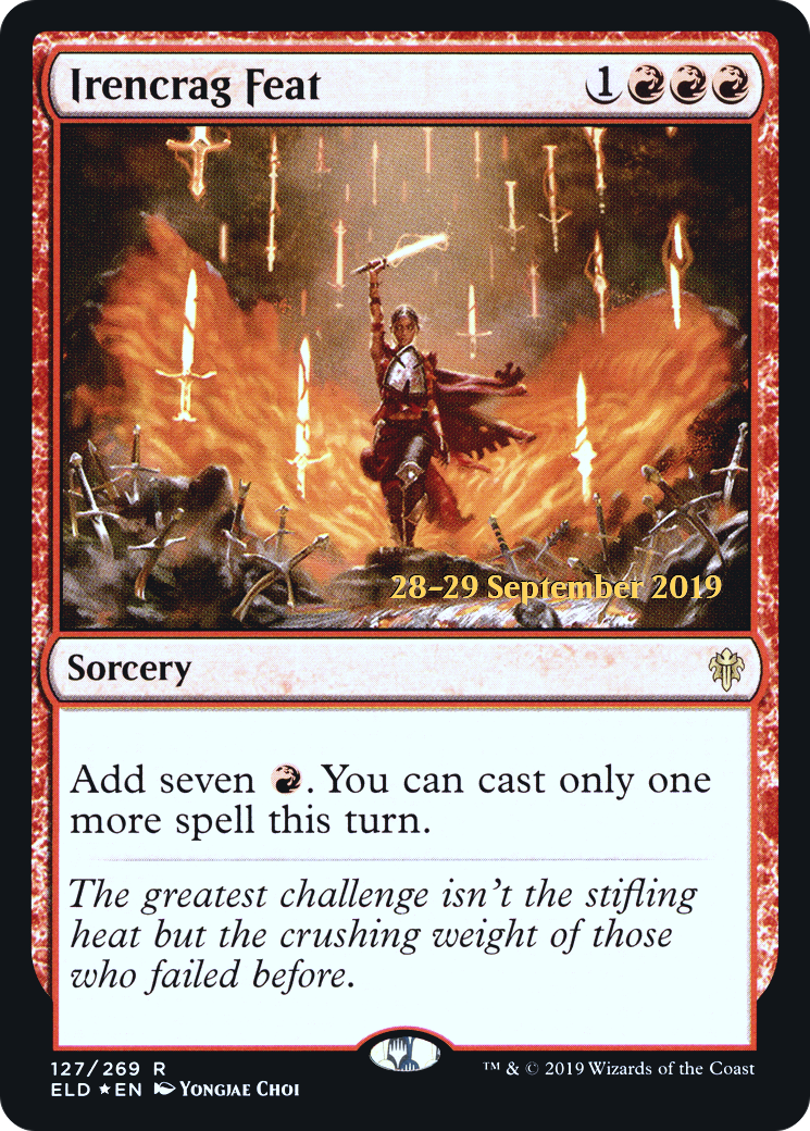 Irencrag Feat (PRE-127S) - Throne of Eldraine Promos Foil