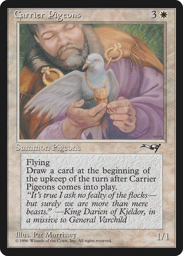 Carrier Pigeons (Hand) (ALL-01B) - Alliances