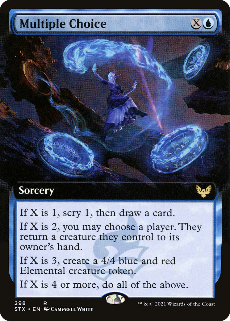 Multiple Choice (Extended Art) (STX-298) - Strixhaven: School of Mages: (Extended Art)