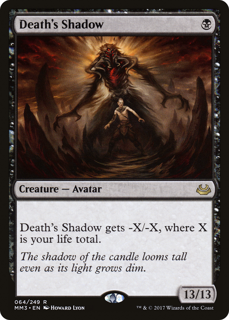 Death's Shadow (MM3-064) - Modern Masters 2017 Foil