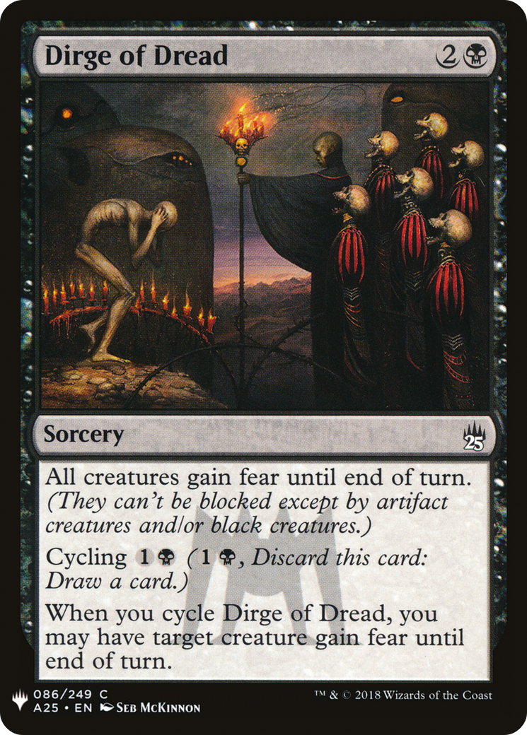 Dirge of Dread (LIST-A25-86) - The List