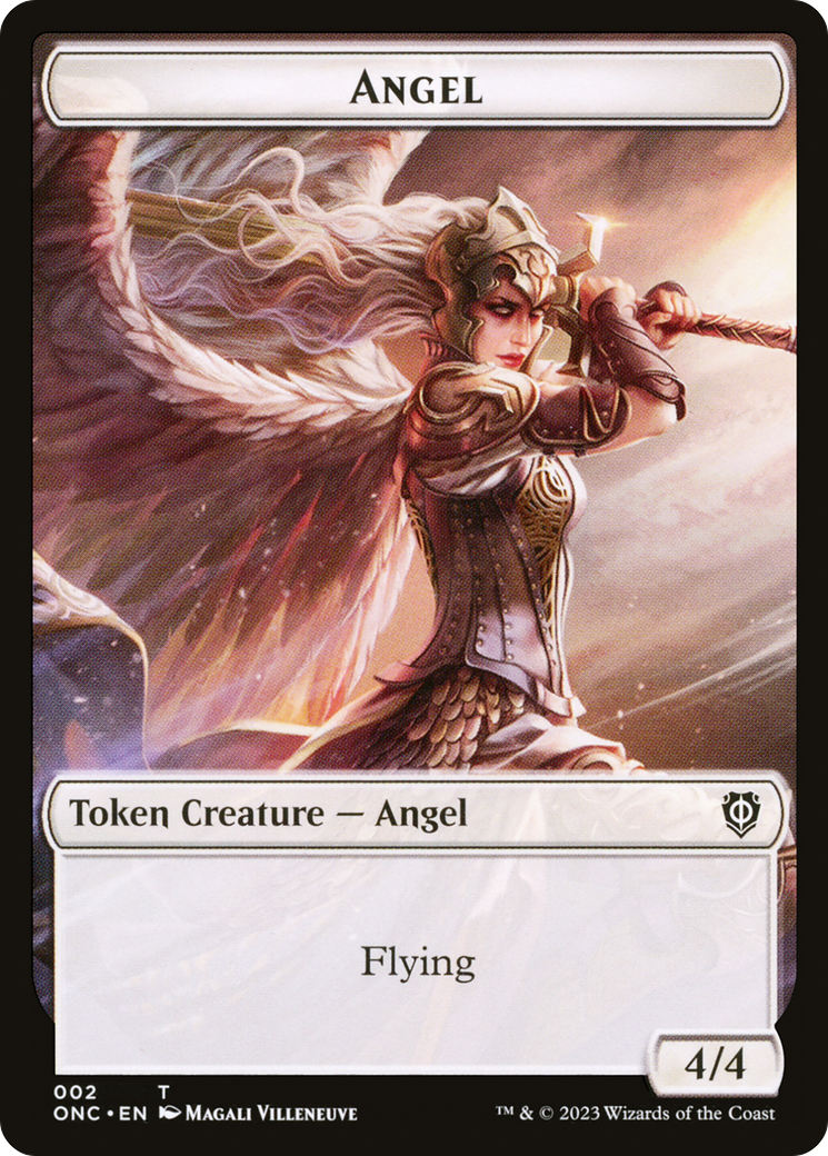 Angel (TONC-002) - Phyrexia: All Will Be One Commander Tokens