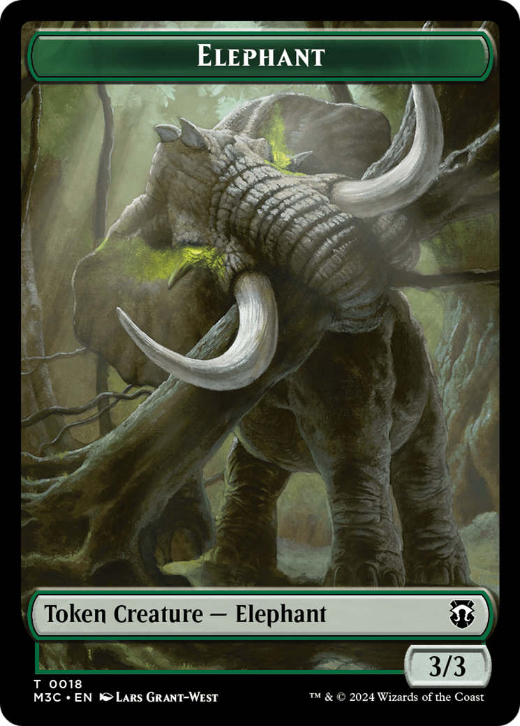 Elephant (TM3C-018) - Modern Horizons 3 Commander Tokens Foil