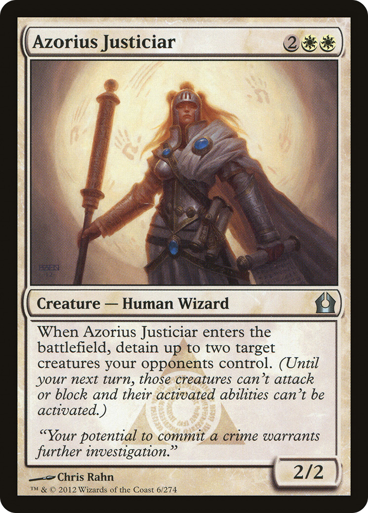 Azorius Justiciar (RTR-006) - Return to Ravnica Foil