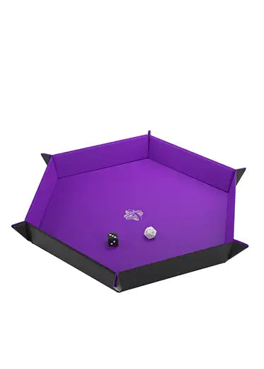 Gamegenic-Magnetic-Dice-Tray-Hexagonal-Purple-Folded