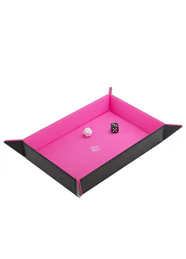 Gamegenic-Magnetic-Dice-Tray-Rectangle-Pink-Folded