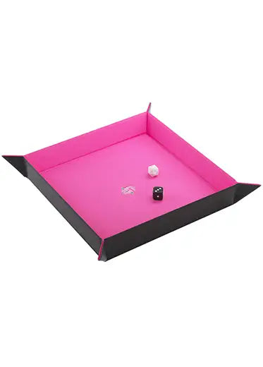 Gamegenic-Magnetic-Dice-Tray-Square-Pink-Folded
