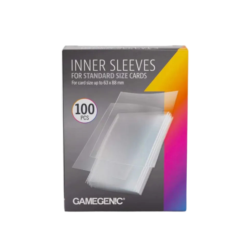 Box of Gamegenic inner sleeves for standard size cards
