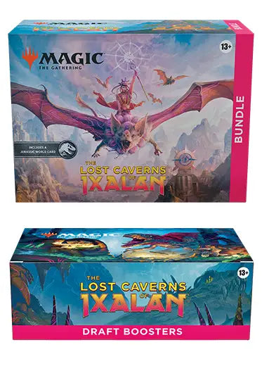 MTG: The Lost Caverns of Ixalan - Draft Booster Box + Bundle Double Sleeved MTG: The Lost Caverns of Ixalan - Draft Booster Box + Bundle Double Sleeved