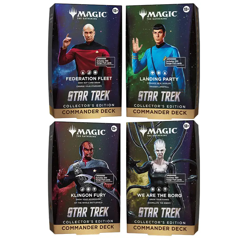 MTG: Star Trek - Set of 4 Collector Commander Decks (PRE-ORDER)