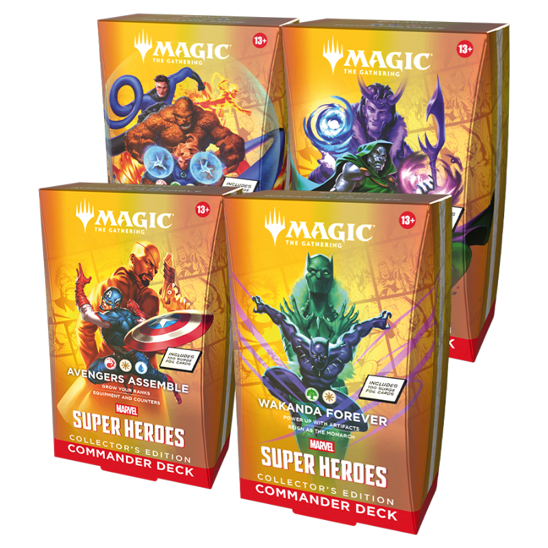MTG: Marvel Super Heroes - Collector Edition Commander Decks - Set of 4