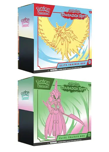 Pokemon TCG: Paradox Rift - Elite Trainer Boxes Set of 2 Artworks