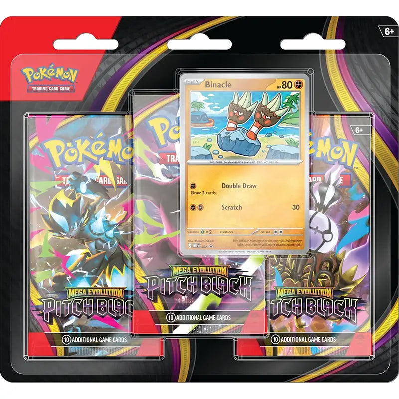 Pokémon Pitch Black multipack with Binacle promp card