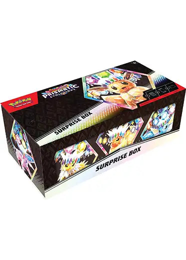 Pokemon TCG: Prismatic Evolutions - Surprise Box Double Sleeved Pokemon TCG: Prismatic Evolutions - Surprise Box Double Sleeved