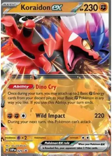 Pokemon TCG: Koraidon Ex SVP029 Promo Card