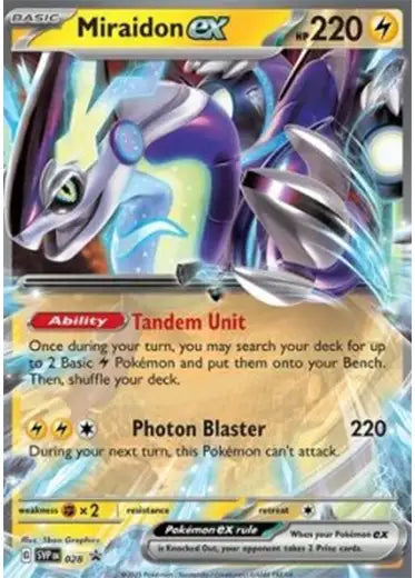 Pokemon TCG: Miraidon Ex SVP028 Promo Card