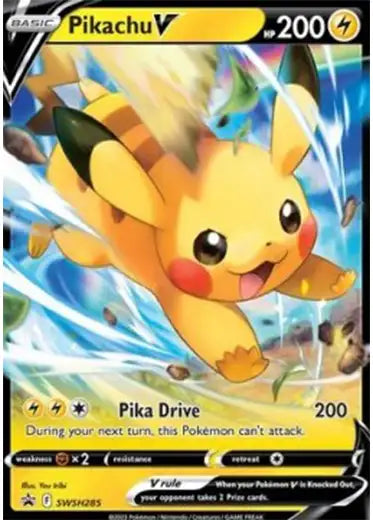 Pokemon TCG: Pikachu V SWSH285 Promo Card
